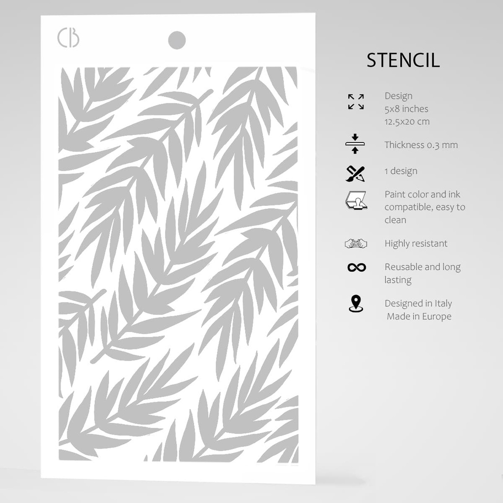 Texture Stencil 5x8 Fern