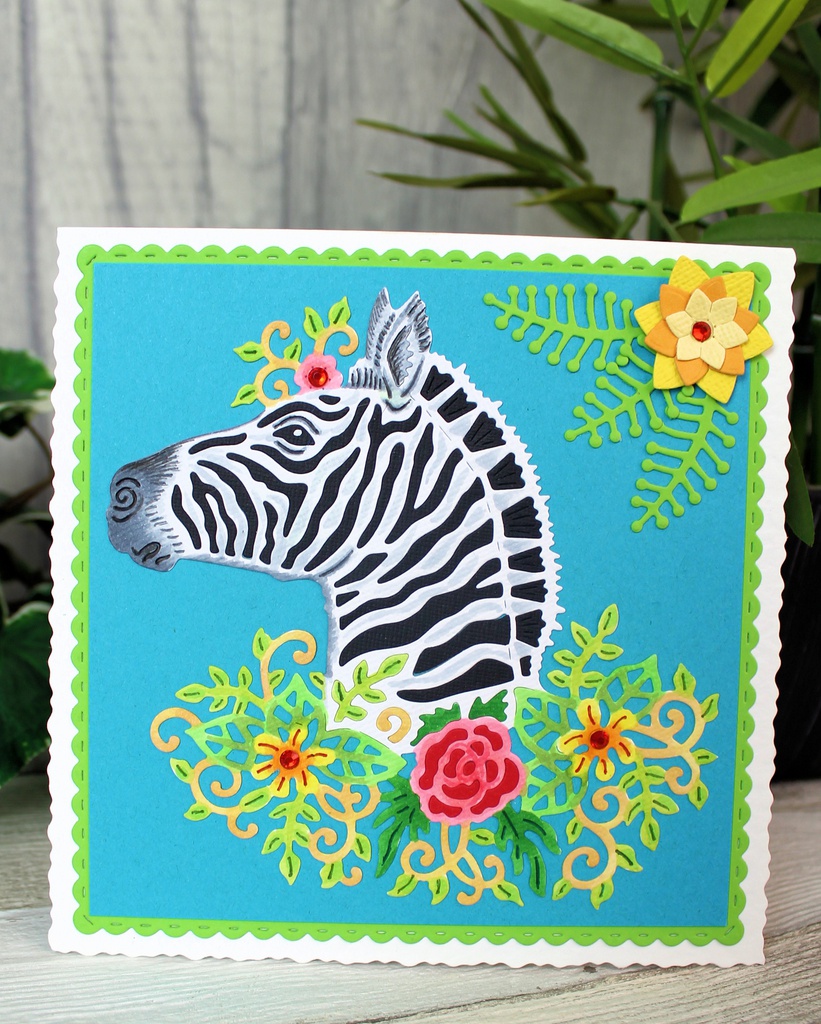 Flora Zebra- Sweet Dixie Cutting Die