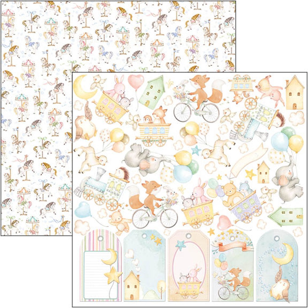 Ciao BellaMy Tiny World  12" x 12" Patterns Pad  