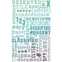 Ciao Bella Texture Stencil 5" x 8" - Confidential