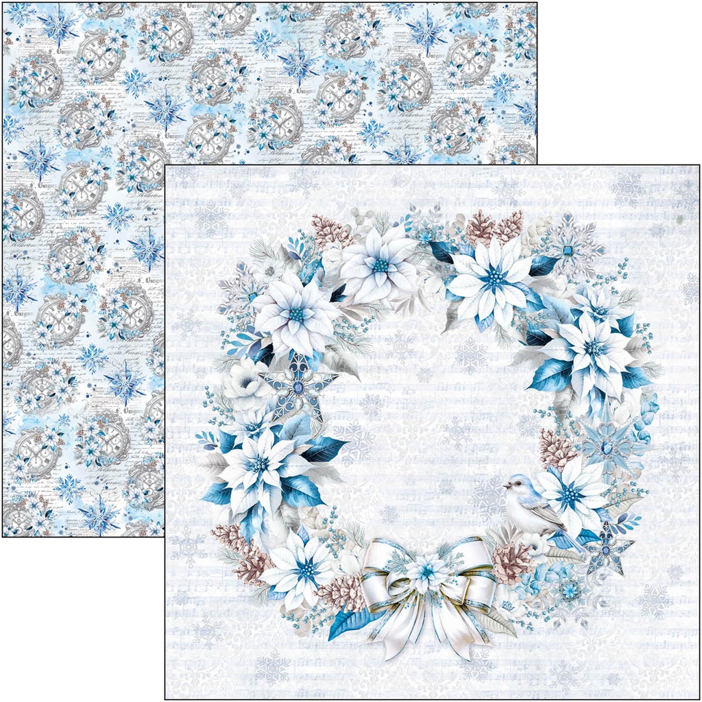 Elegance of Blue  Patterns Pad 12"x12" 8/Pkg