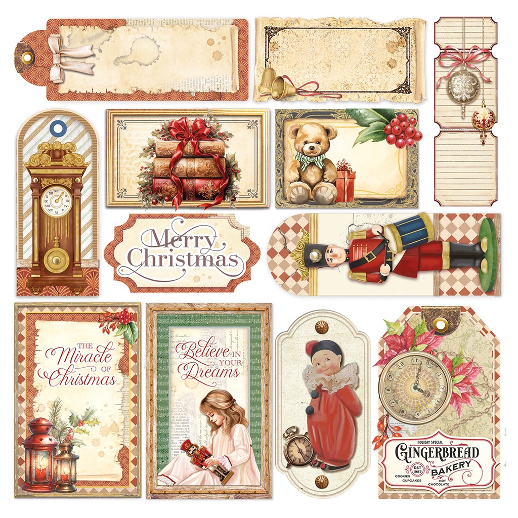 Vellum The Nutcracker  Fussy Cut 6"x6" 6/Pkg