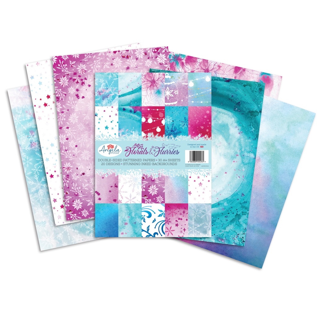 Florals & Flurries A4 Card pack