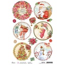 Ciao Bella Dear Santa Rice Papers - 5 Designs, 5 Sheets