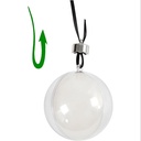 2 part Plastic Bauble - 13.6cm