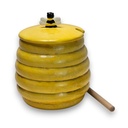 Honey Pot w/lid & Honey Stick (Carton of 6)