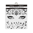 Thick stencil cm 12X12 - Masquerade eyes 