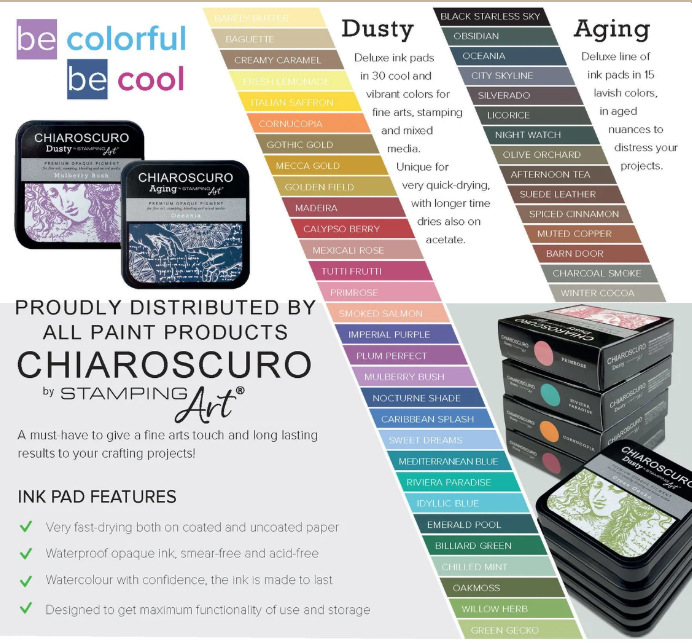 Ciao Bella Paper Chiaroscuro Ink Pad Selection