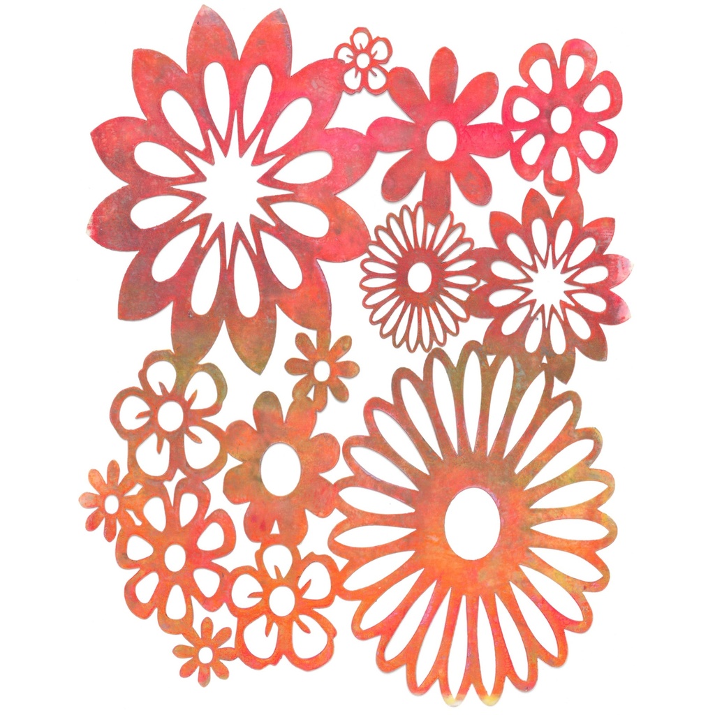 Personal Impressions Mylar Stencil - 8x10" - Spring Blooms