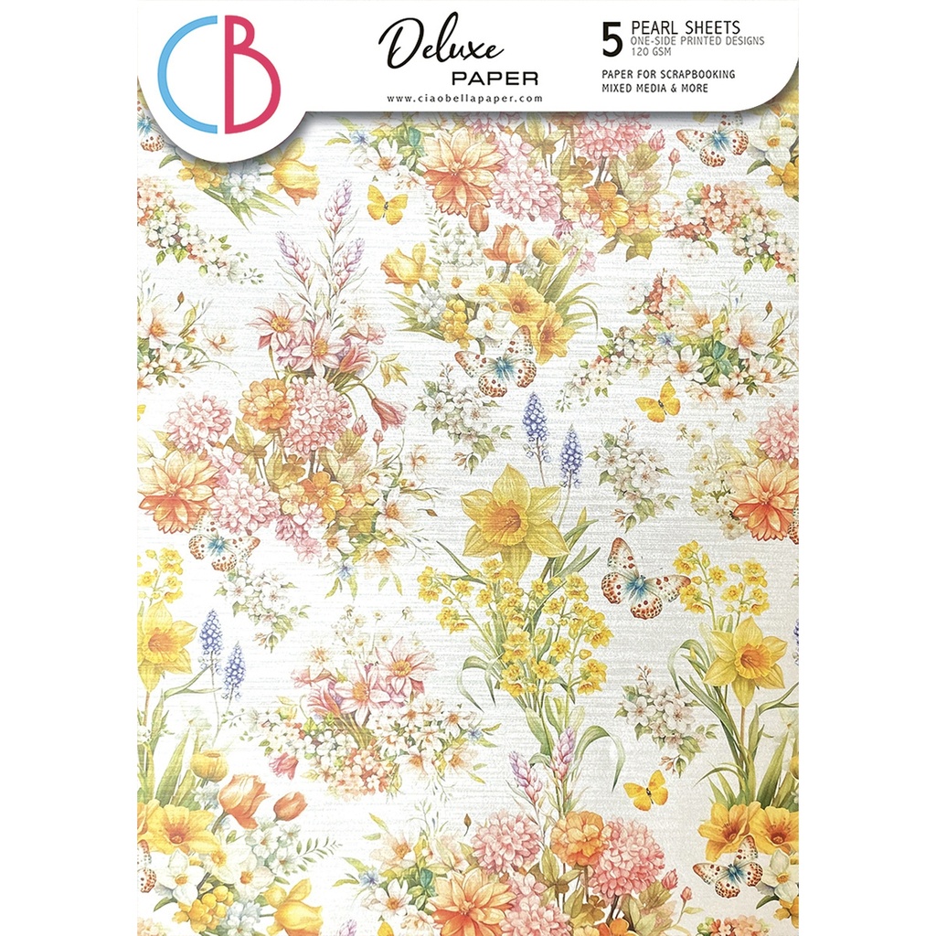 Deluxe Flower Shop  Paper Pearl A4 5/Pkg