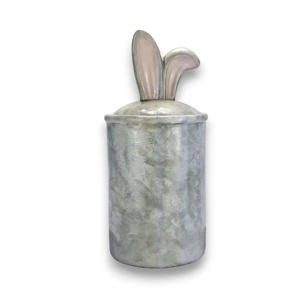 Treat/Tea Canister with Bunny ears  (Carton of 6)