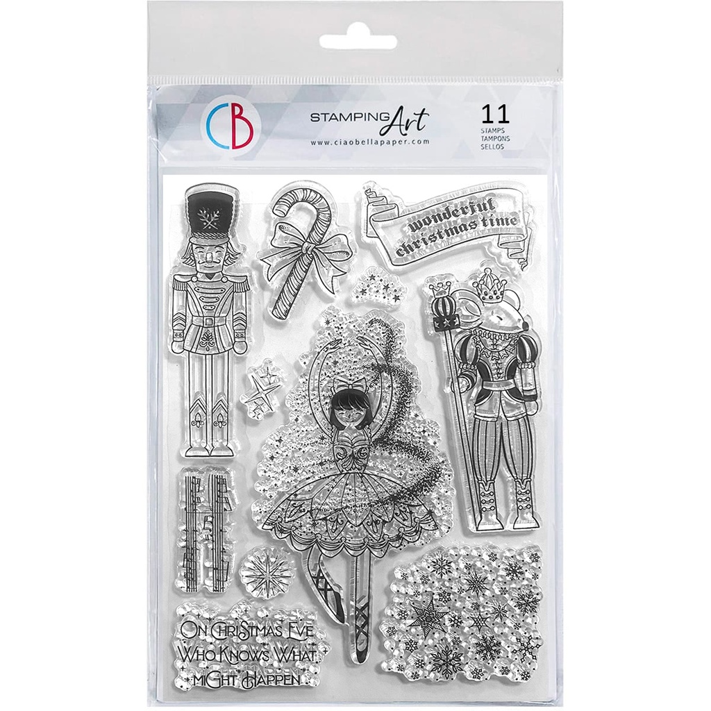 Clear Stamp Set 6"x8" Nutcracker tale