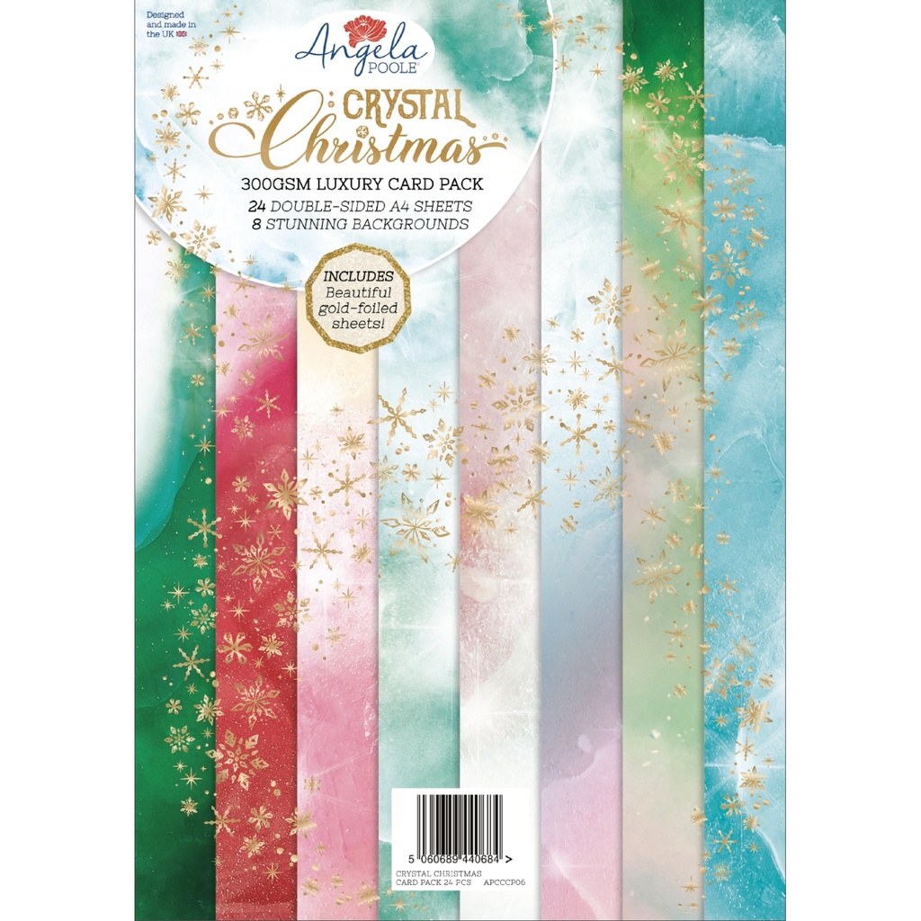 Crystal Christmas A4 Card Pack