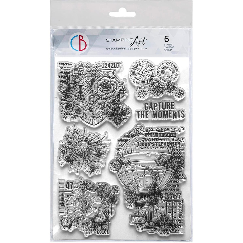 Clear Stamp Set 6x8" Gears of Imagination