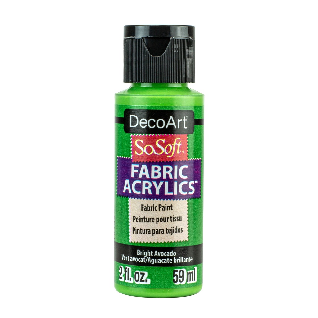 Bright Avocado DecoArt SoSoft Fabric Acrylics 2 oz