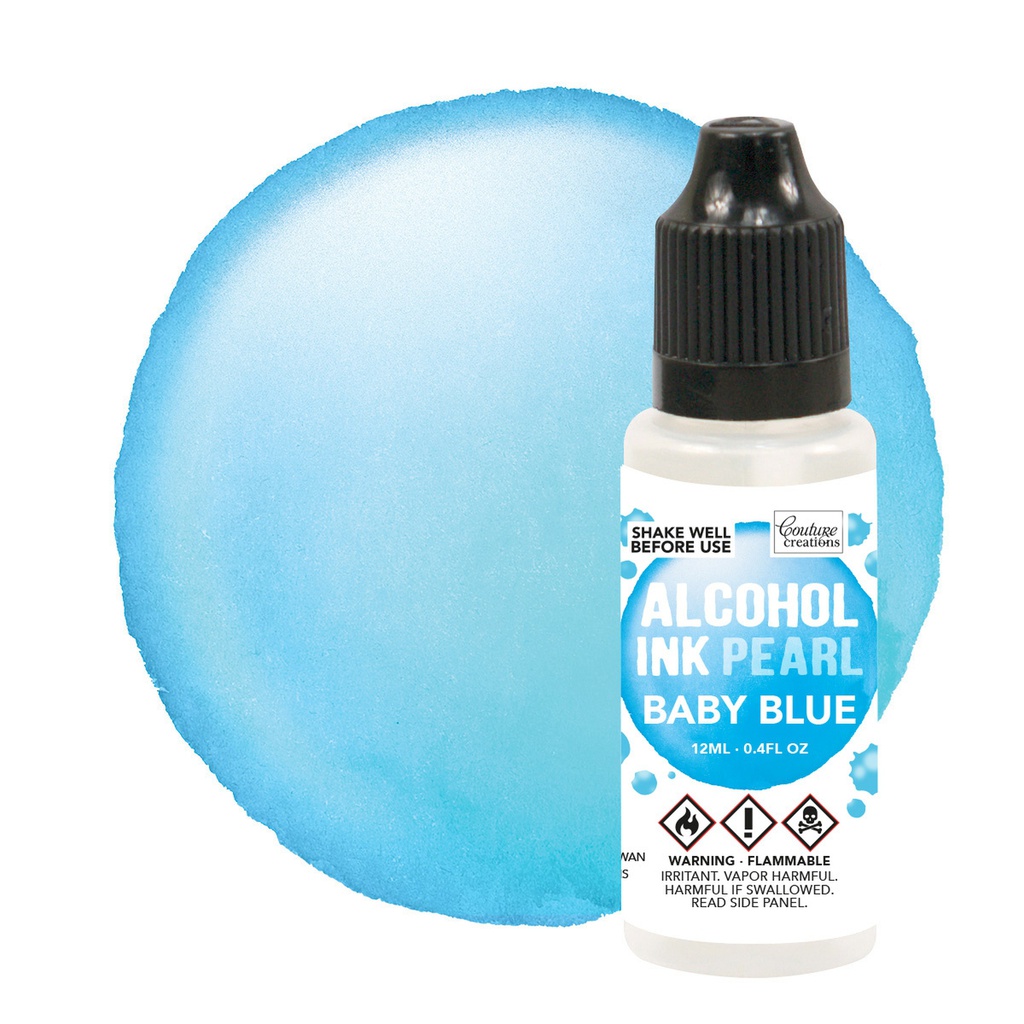 Baby Blue Pearl Alcohol Ink 12mL /