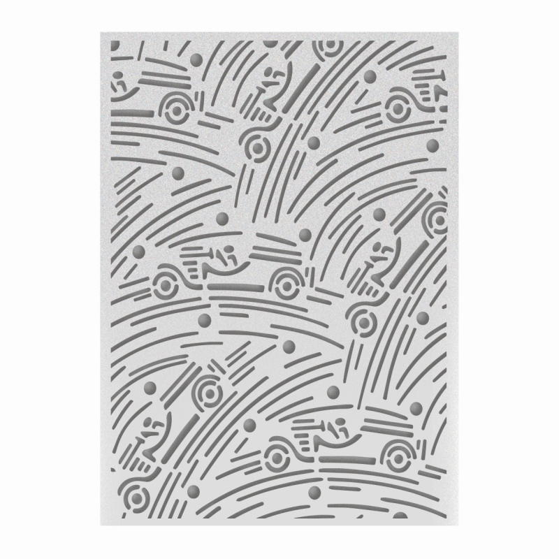 CON Swingers 5x7 Embossing Folder