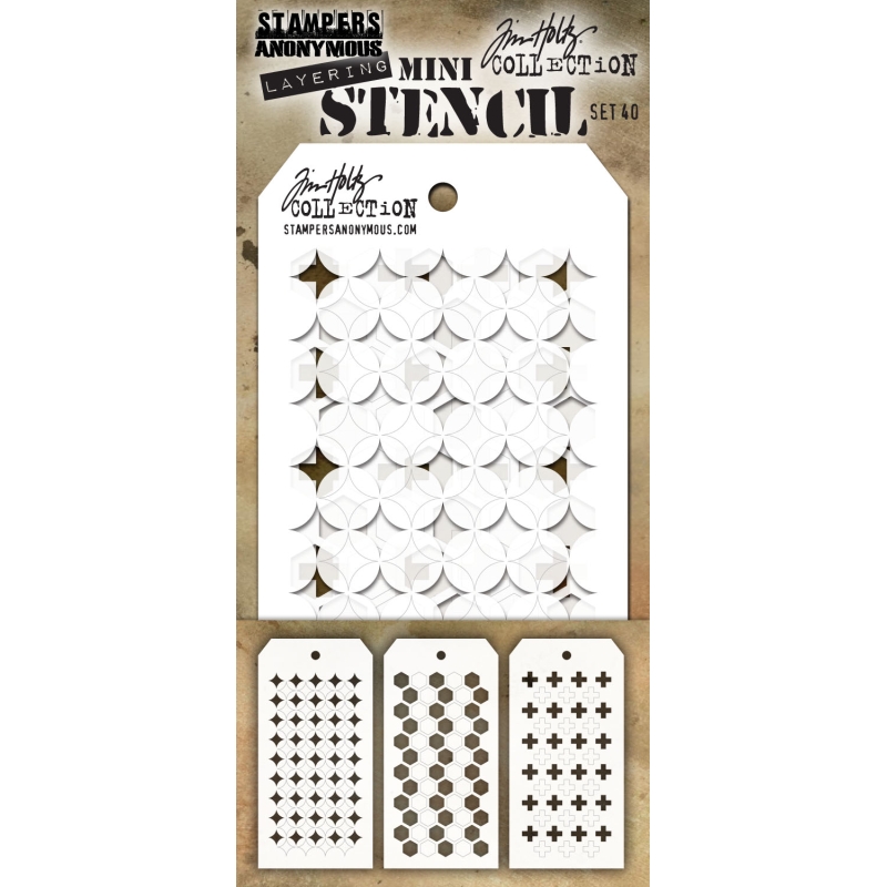 Mini Stencil Set 40 (3 Ea.)Stencils