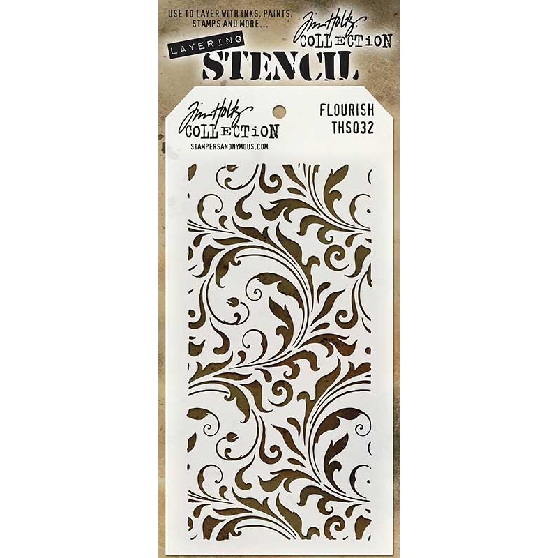 Tim Holtz Layering Stencil - Flourish