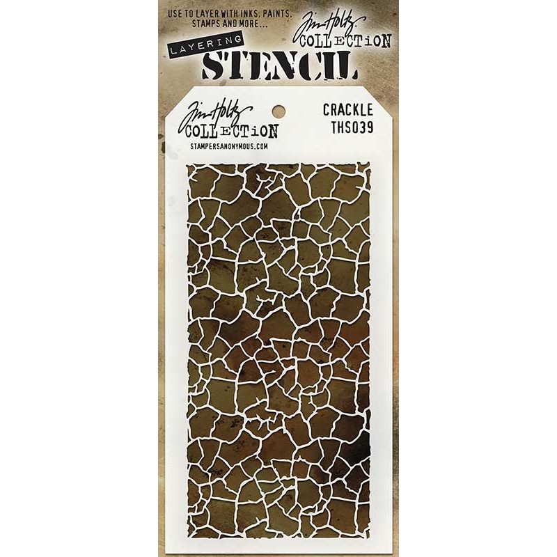 Tim Holtz Layering Stencil - Crackle