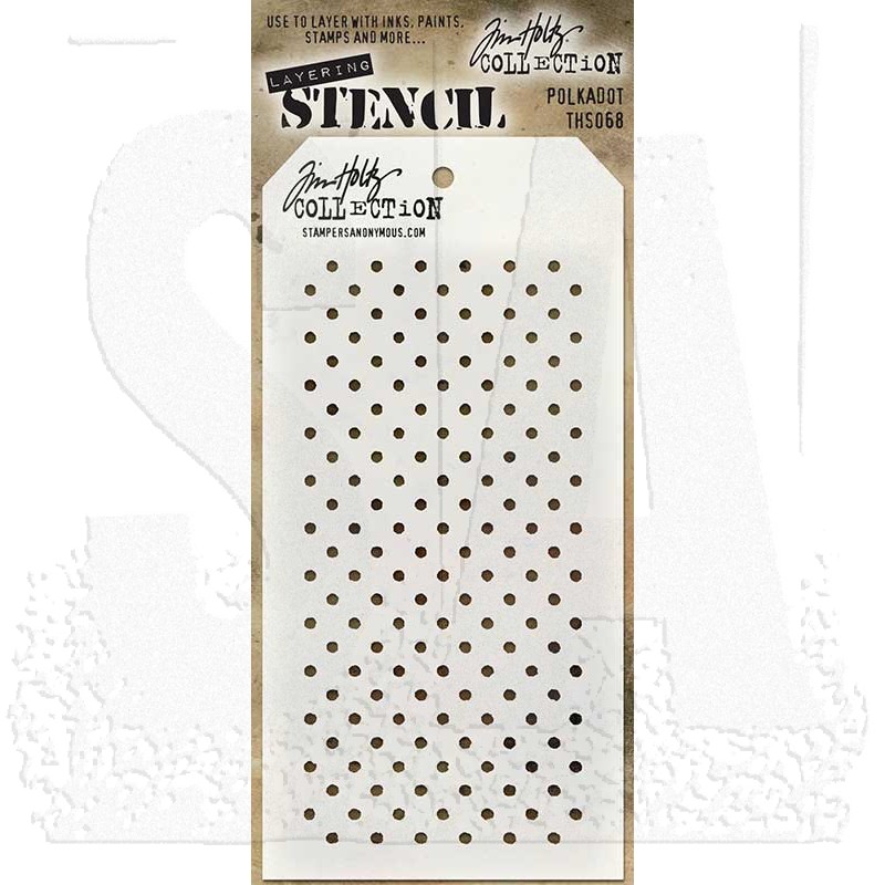 Tim Holtz Layering Stencil - Polka Dot