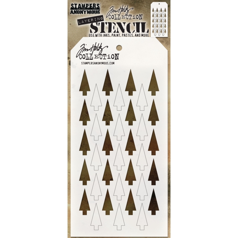 Tim Holtz Layering Stencil - Shifter Tree