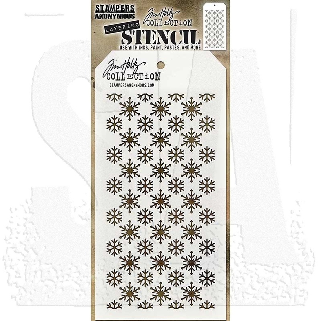 Tim Holtz Layering Stencil - Flurries