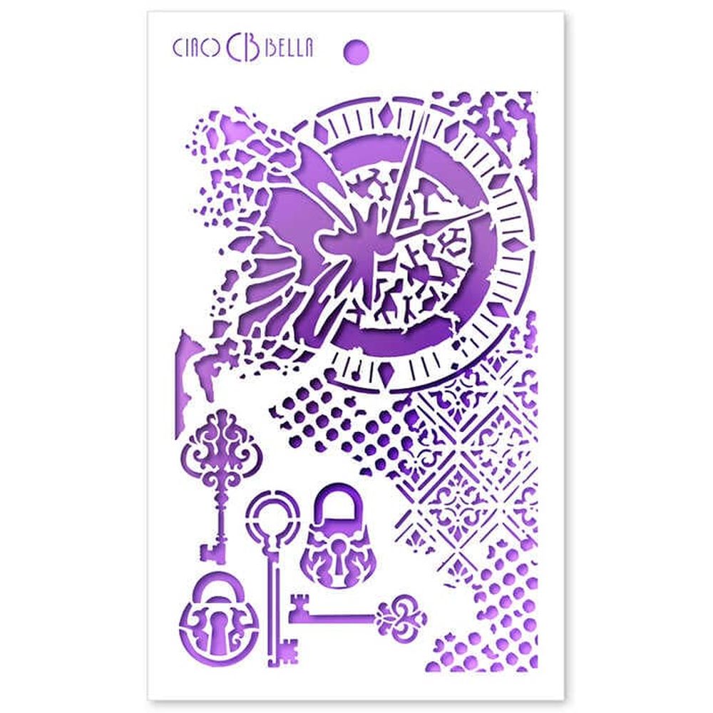 Ciao Bella Texture Stencil 5" x 8" - Unstoppable