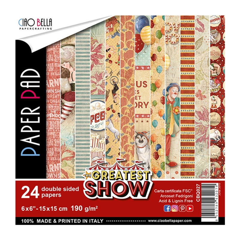 6"x6" Paper Pad The Greatest Show