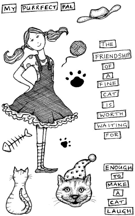 LM A6 My Purrfect Pal Clear Stamp