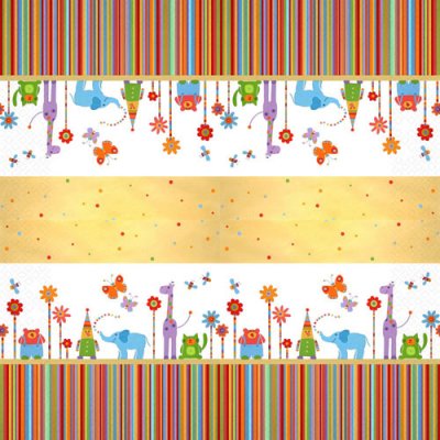 Circus Napkins pack 2033x33cm