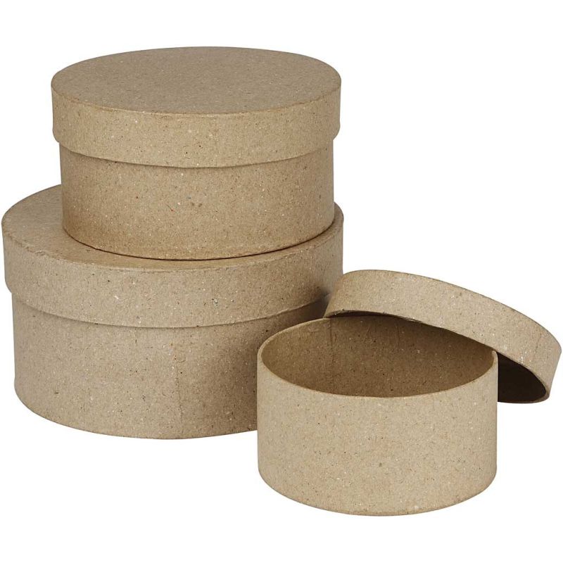 Round Boxes 3 pcs