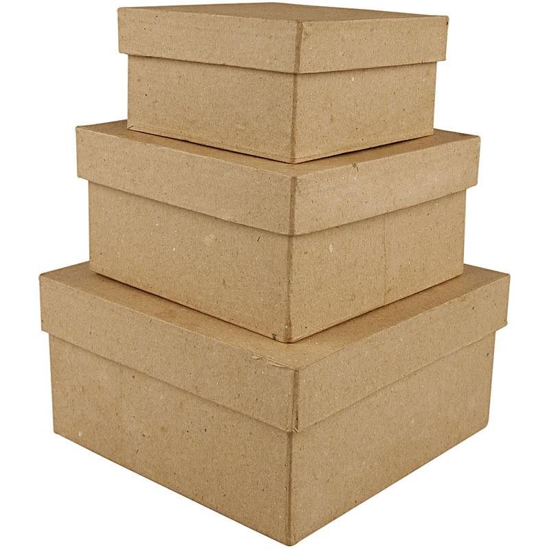 Square Boxes 3 pcs