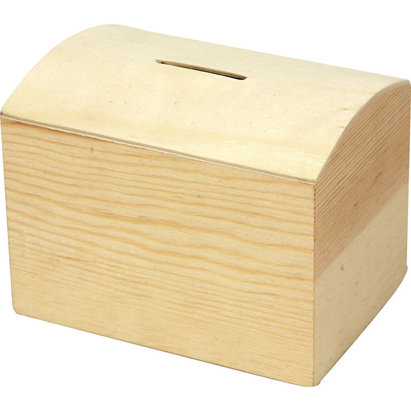 Money Box 10x8x7cm 1 pc pine