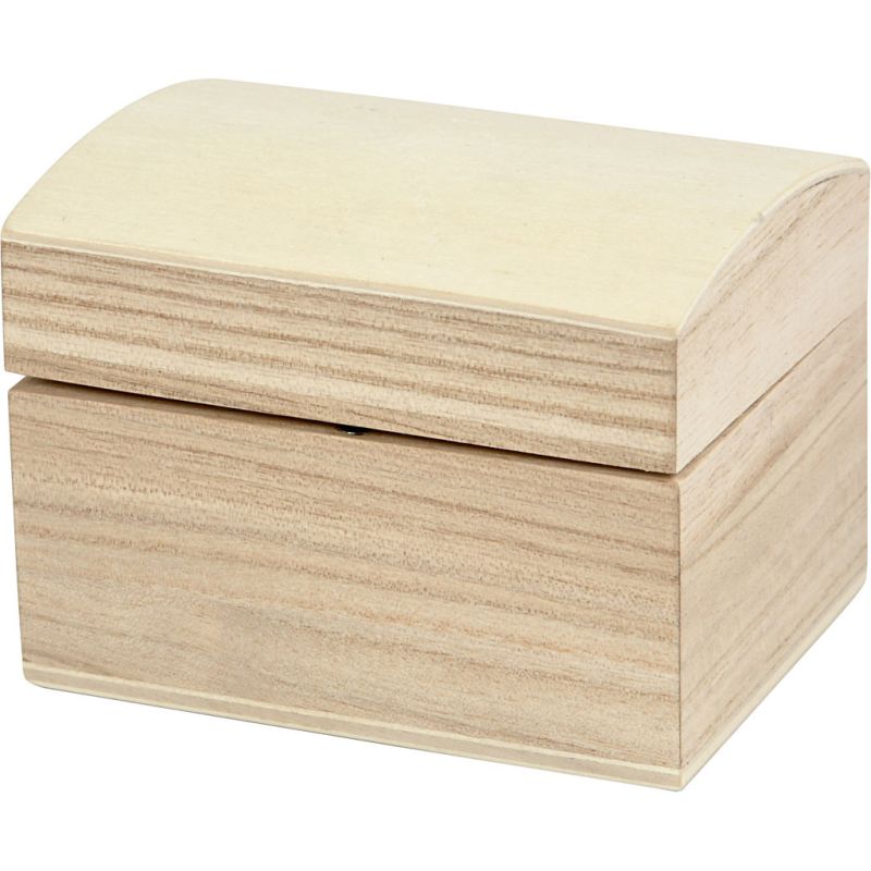 Treasure Chest 8x6x4.5cm 1pc paulownia