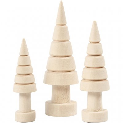 Solid Wood Tree Assortment5,6,7CM