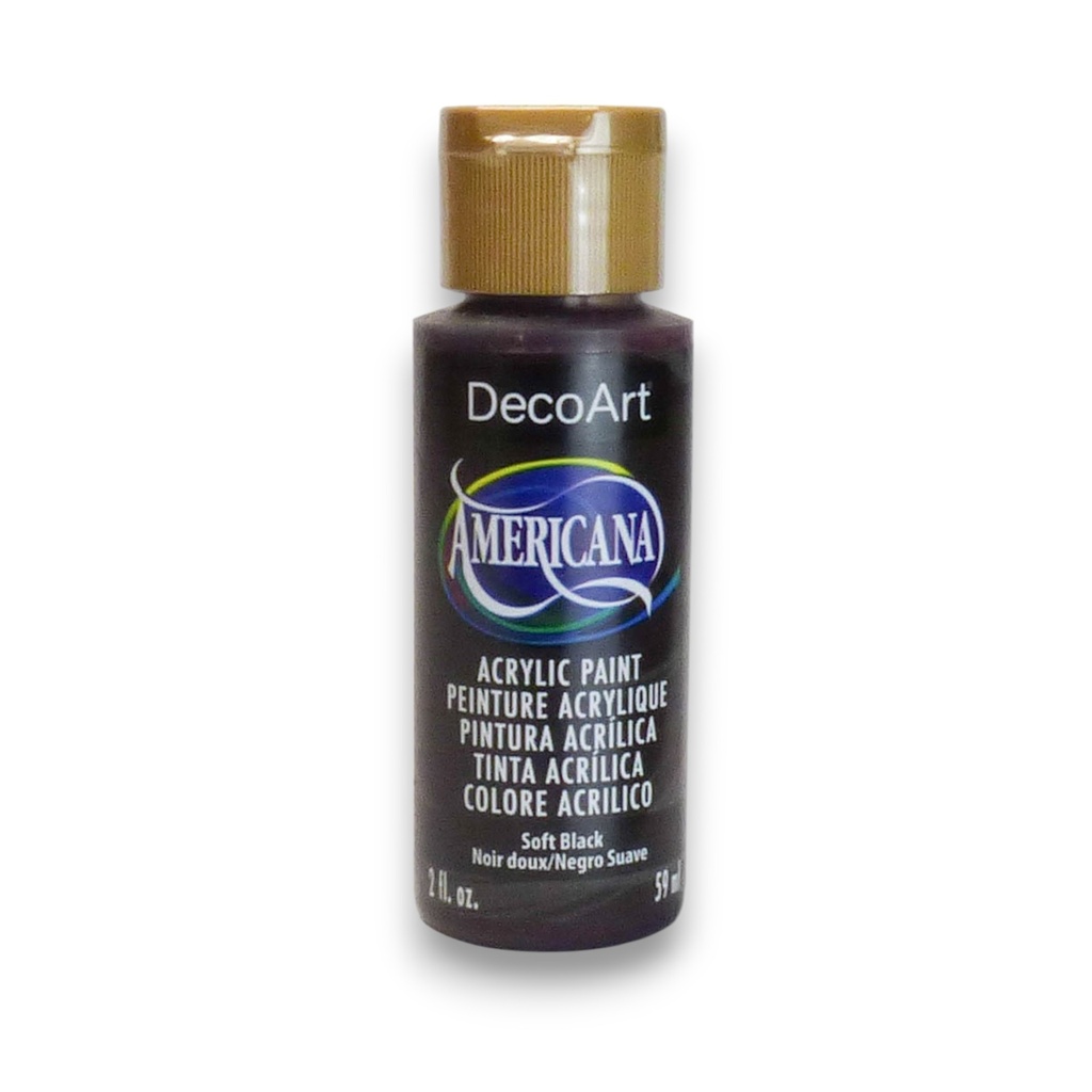 Soft Black Americana Acrylic 2Oz.