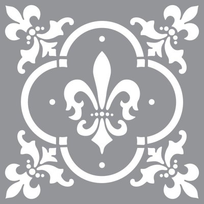 Fleur de Lis Tile Stencil