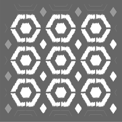 Ikat Hexagon Stencil