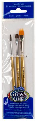 Americana Glass Art Brush Set Speciality