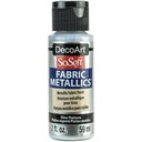 Silver Platinum 2oz DecoArt SoSoft Fabric Metallics Paint