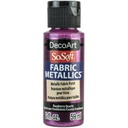 Raspberry Quartz 2oz DecoArt SoSoft Fabric Metallics Paint