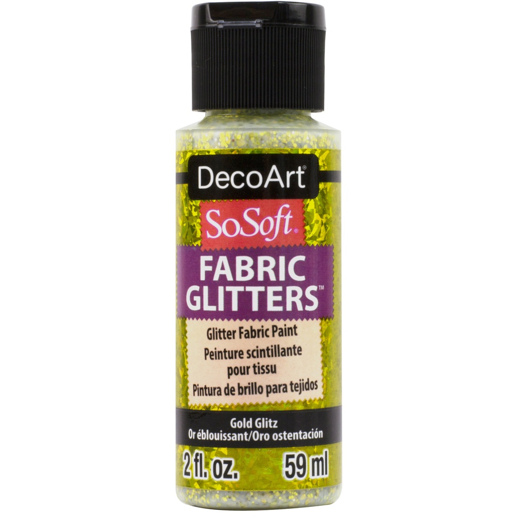 Gold Glitz DecoArt SoSoft Fabric Paint