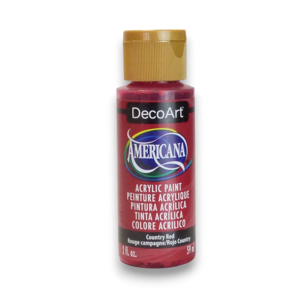 Country Red Americana Acrylic 2Oz.