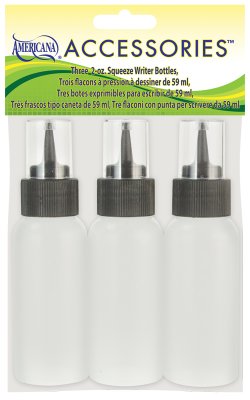 Empty Fillable Writer Bottles 2oz x3