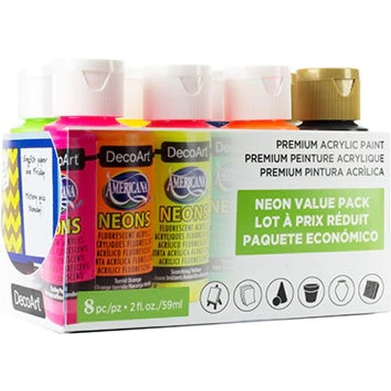 8 Colour Americana Neon's Value Pack