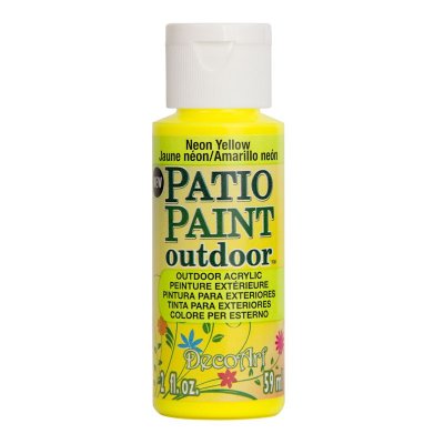 Neon Yellow Patio Paint