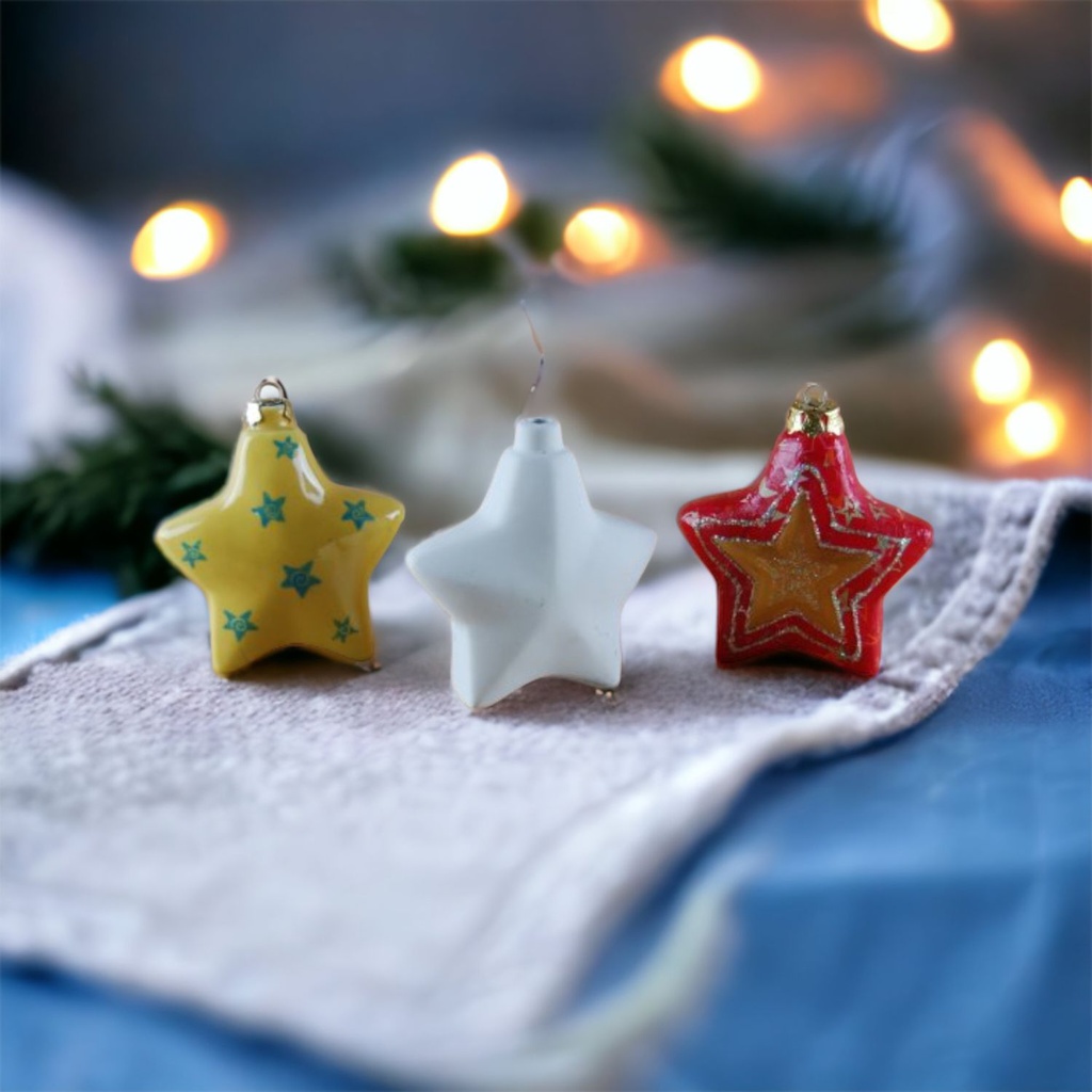 Xmas Tree Bauble - Large Star (carton of 12)