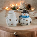 Xmas Snowman T Light (carton of 12)