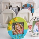 Round Photo frame w/PVC (carton of 6)